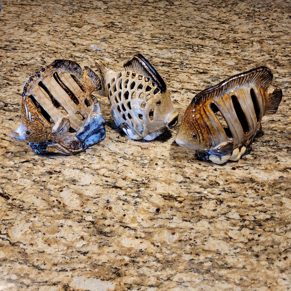 Tropical Backlighted Candle Fish Display. - Picture 2 of 4